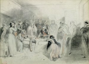 Orleansin herttuan viimeiset hetket Neuillyn onnettomuuden jälkeen, 13. heinäkuuta 1842